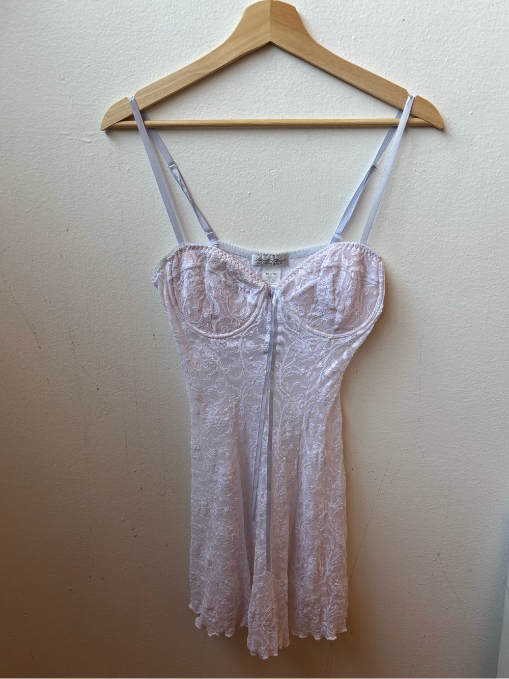 Seductive wear Lace dress in Pale